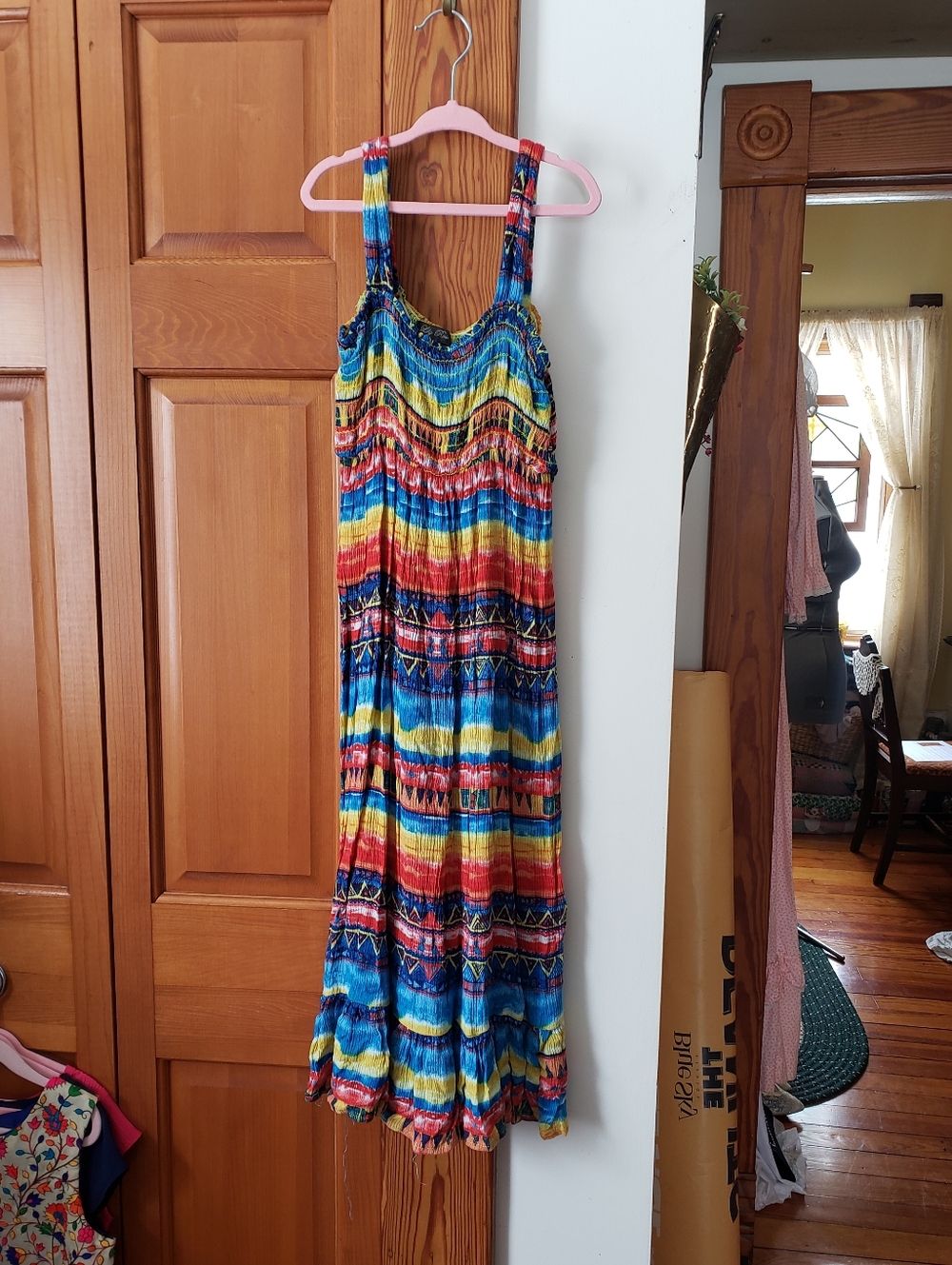 Girls Lily Rose Colorful Striped Tribal Boho Maxi Dress 7